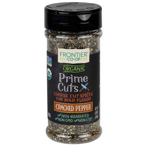 Frontier Coop, Organic Prime Cuts Cracked Pepper, 4.09 Oz