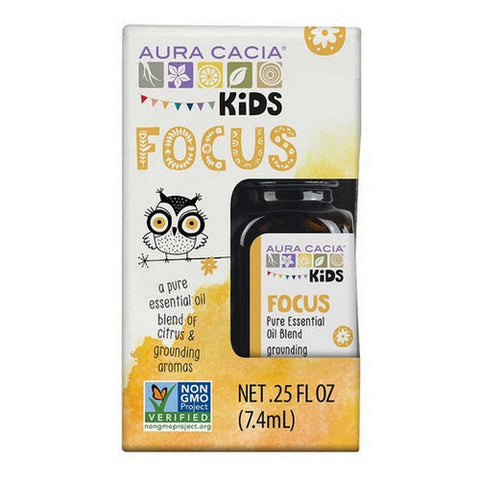 Aura Cacia, Kids Focus Essential Oil Blend, 0.25 Oz