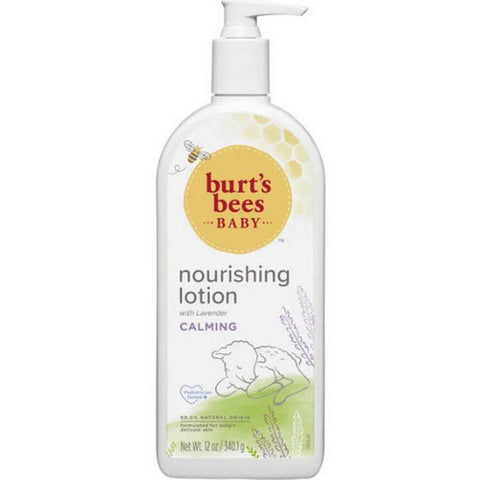 Burts Bees, Baby Bee Calming Nourishing Lotion with Pump, 12 Oz