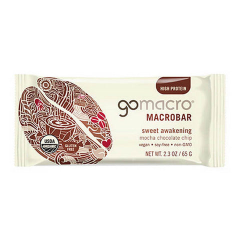 Gomacro, MacroBar Mocha Chocolate Chip, 12 Count