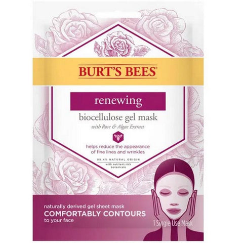 Burts Bees, Renewing Facial Mask With Rose and Vitamin E, 1 Count