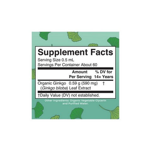 MaryRuth's, Organic Ginkgo Leaf Liquid Drops, 1 Oz