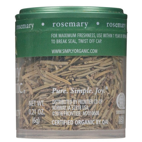 Simply Organic, Organic Rosemary Leaf, 0.21 Oz