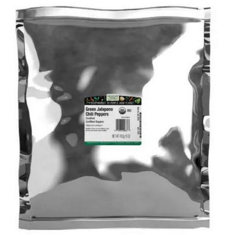 Frontier Coop, Organic Green Jalapeno Chili Pepper Crushed, 1 Lb