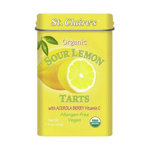 St.Claires Organics, Sour Lemon Tarts With Acerola Berry Vitamin C, 1.5 Oz