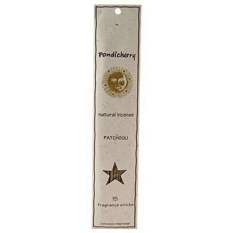Pondicherry Natural Incense, Patchouli Incense Sticks, 15 Count