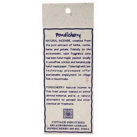 Pondicherry Natural Incense, Lavender Incense Cones, 20 Count