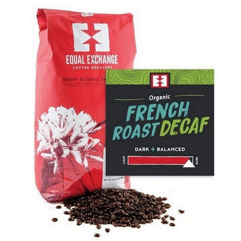 Equal Exchange, Organic French Roast Decaf Whole Bean Coffee, 5 Lb