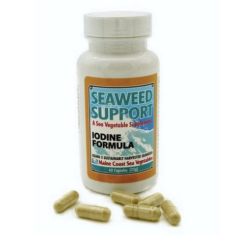 Maine Coast Sea Vegetables, Iodine Formula Seaweed Support, 60 Caps