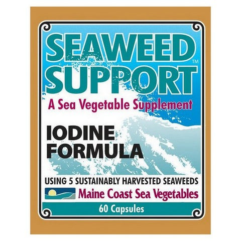 Maine Coast Sea Vegetables, Iodine Formula Seaweed Support, 60 Caps
