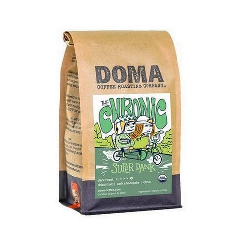 DOMA Coffee Roasting Company, Organic The Chronic Super Dank Blend Whole Bean Coffee, 12 Oz