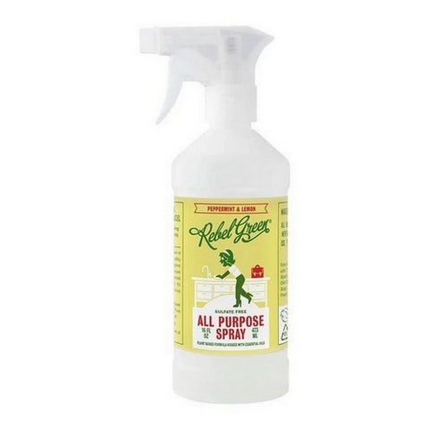 Rebel Green, All Purpose Spray Peppermint And Lemon, 16 Oz