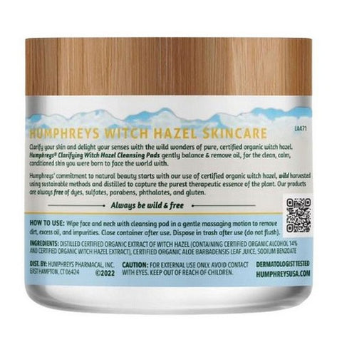 Humphreys Homeopathic Remedies, Clarifying Cleansing Pads, 60 Count