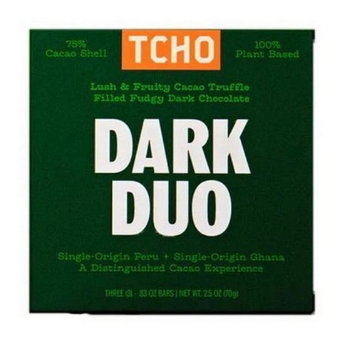 Dark Duo Chocolate Bar 2.5 Oz by TCHO Chocolate