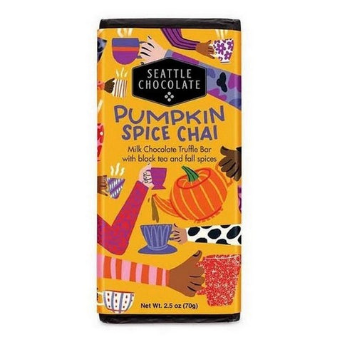 Seattle Chocolate Co., Pumpkin Spice Chai Truffle Bar, 2.5 Oz