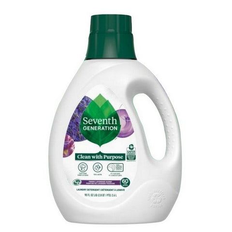 Seventh Generation, Liquid Laundry Detergent Soap Fresh Lavender Scent, 90 Oz