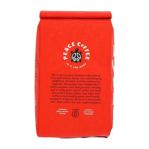 Peace Coffee, Whole Bean Black Squirrel Espresso Blend, 12 Oz