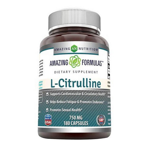 Amazing Nutrition, Amazing Formulas L-Citrulline, 750 mg, 180 Caps