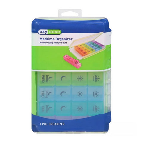 Ezy Dose, Medtime Organizer Weekly 4X / Day With Pop Outs, 3 Each