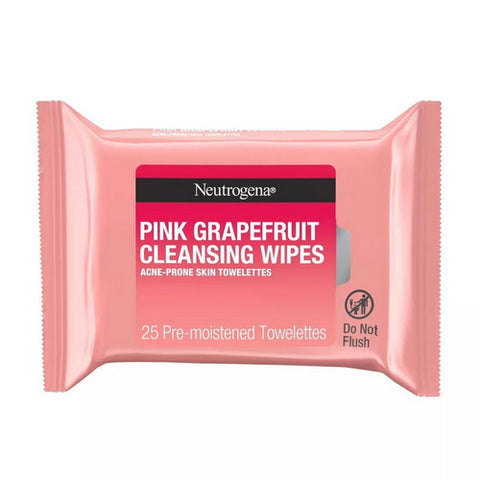 Cleansing Wipes Pink Grapefruit 25 Each by Neutrogena