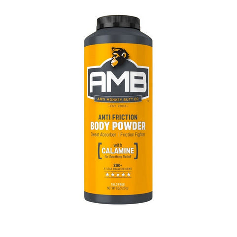 Anti Friction Body Powder 8 Oz by Anti Monkey Butter (AMB)