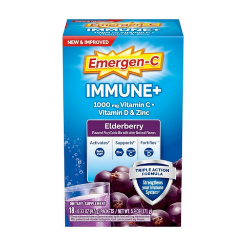 Immune Plus Elderberry 18 Count by Emergen-C