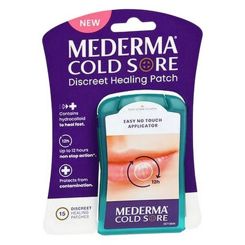 Mederma, Cold Sore Discreet Healing Patches, 15 Count