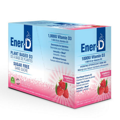 Ener-D, Ener-D Sugar Free Raspberry, 24 Count