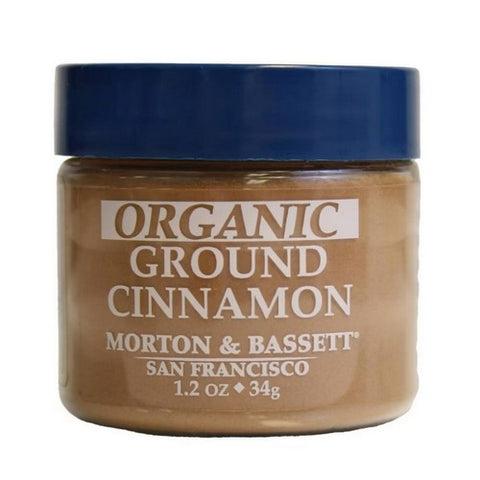 Morton & Bassett, Organic Ground Cinnamon Mini, 1.2 Oz (Case Of 3)