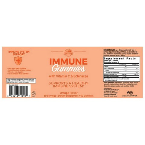 Garden Greens, Immune Gummies, 60 Count