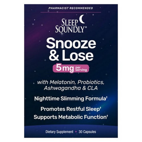 Sleep Soundly, Sleep Soundly Snooze & Lose, 5 Mg, 30 Capsules