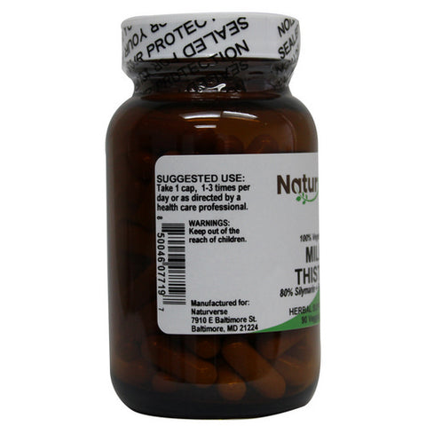 Naturverse, Milk Thistle Powder Capsules Standardized, 90 VegCaps