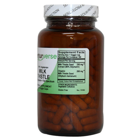 Naturverse, Milk Thistle Powder Capsules Standardized, 180 VegCaps