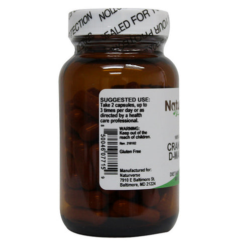 Naturverse, Cranberry + D-Mannose Powder Capsules, 60 VegCaps