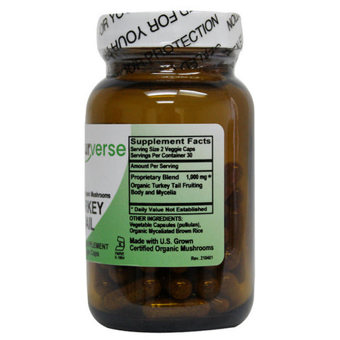 Naturverse, Turkey Tail COG Powder Capsules, 60 VegCaps