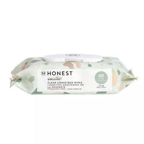 The Honest Company, Sensitive Clean Consious Wipes, 60 Count(Case Of 12)