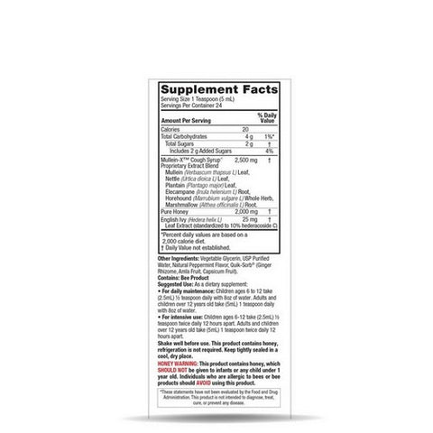 Nature's Answer, Mullein-X Cough Syrup Multi System, 4 Oz