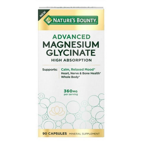 Nature's Bounty, Advanced Magnesium Glycinate, 90 Count