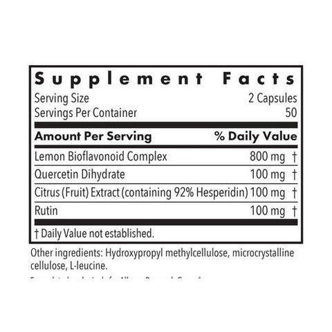 Nutricology/ Allergy Research Group, Quercetin Bioflavonoids, 100 Veg Caps