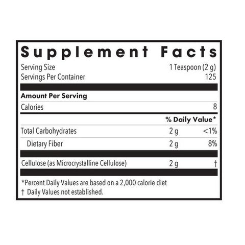 Nutricology/ Allergy Research Group, Cellulose Powder Insoluble Fiber, 250 Grams