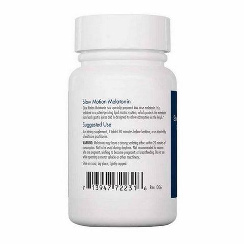 Nutricology/ Allergy Research Group, Slow Motion Melatonin In Lipid Matrix, 1.2 Mg, 60 Tabs