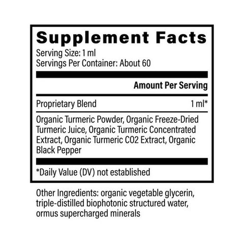 Global Healing Center, Turmeric With C02 Extract And Black Pepper, 2 Oz