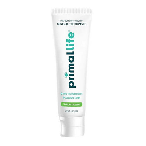 Primal Life Organics, Sparkling Spearmint Mineral Toothpaste, 4 Oz