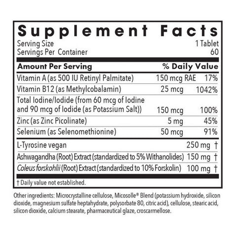 Nutricology/ Allergy Research Group, Thyroid Nutrition With Iodoral, 60 Veg Caps