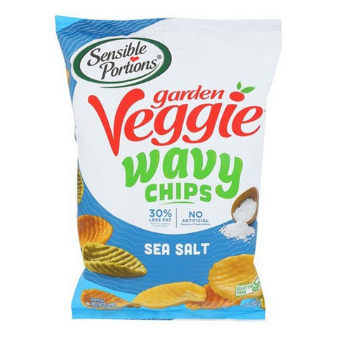 Sensible Portions, Garden Veggie Wavy Sea Salt Chips, 5 Oz (Case Of 12)