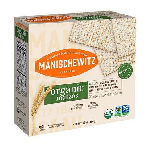 Manischewitz, Organic Matzos, 10 Oz (Case Of 12)