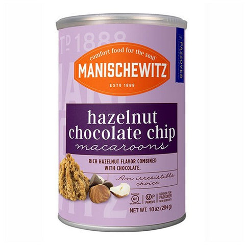 Manischewitz, Hazelnut Chocolate Chip Macaroons, 10 Oz (Case Of 12)