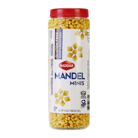 Haddar, Mandel Mini Croutons Gluten Free, 11.6 Oz (Case Of 12)