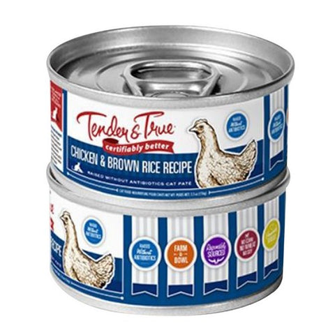 Tender And True, Chicken And Brown Rice Wet Cat Food, 5.5 Oz (Case Of 24)