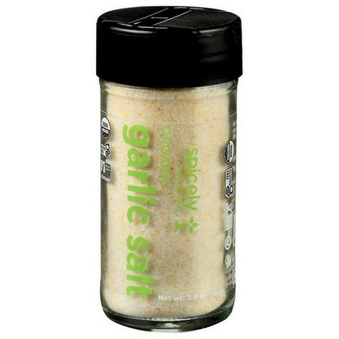 Spicely Organics, Organic Garlic Salt Seasoning, 3.4 Oz (Case Of 3)